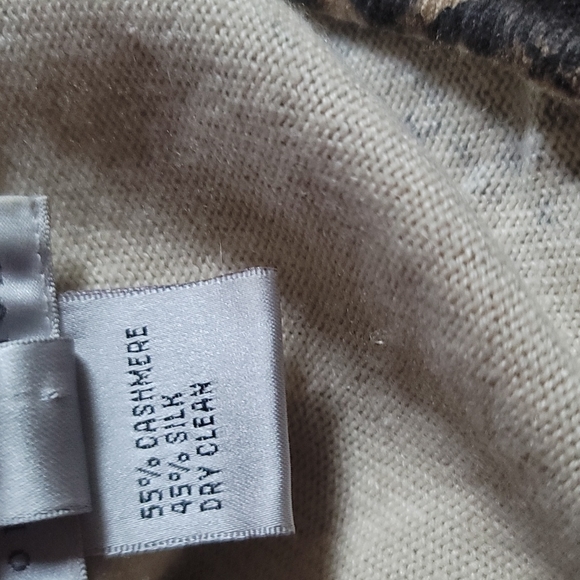 TALBOTS Cashmere Silk Snakeskin Pattern sz L - Picture 5 of 5